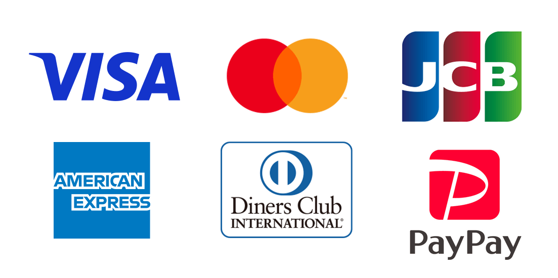 各種クレジットカードとPayPayのロゴ